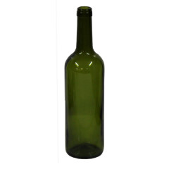 Sklenená fľaša na víno ZELENÁ 750ml 31x7 cm